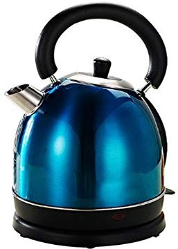 Electric Kettles SCH Retro, Stainless Steel 1.8L 1800W Fast Boiling British Strix Thermostat BPA-Free Cordless Electric Tea Pot (Color : Blue)