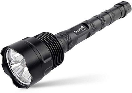 TrustFire 3T6 Linterna LED 3800 lúmenes súper brillantes resistente al agua 5 modos de luz Antorcha táctica grande con 2X o 3X batería recargable (no incluida)