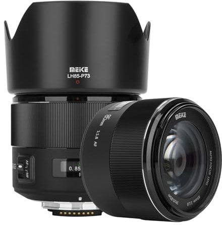MEKE 85mm f1.8 Large Aperture Full Frame Auto Focus Telephoto Lens for F Mount DSLR Camera Compatible with APS C Bodies Such as 610 D750 D780 D810 D850 D3300 D3500 D5100 D5200 D5300 D7100 D7200