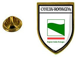 Akachafactory Pin Anstecker Anstecker Anstecker Stadt Flagge Italien Emilia Romagna
