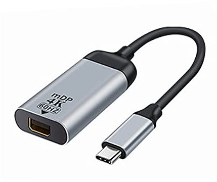 xiwai Câble adaptateur USB-C type C vers Mini DP Displayport 4K 2K 60 Hz pour tablette, téléphone et ordinateur portable