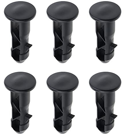 3 Paires Goupilles de Charnière Couvercle Poubelle à roulettes pour Poubelles Extérieures 240L - 65mx18mm