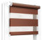 Fenster DEKOR - Rollos für Fenster Braun - Klemmfix Rollo ohne Bohren 120 x 105 cm - Doppelrollo mit einer breiten Auswahl an Größen und Farben - Blickdichte Rollos, einfach zu montieren