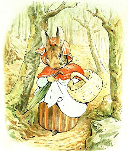 Fabulous Poster Plakat Kaninchen Rotkäppchen Illustration Kind Beatrice Potter