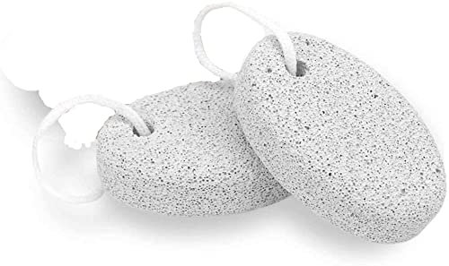 Pietra Pomice Naturale 2 Pezzi per Piedi, Scrubber della Pelle Morta, Strumenti per Pedicure, Duroni ed Esfoliante