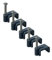 On1shelf® Flat Grey 10.0 mm Cable Clips, Bag of 50, Skirting Wire Nail Clips, Cable Tacks for Ethernet, Electrical Cables, Walls