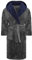 i-Smalls Mens Dressing Gown Super Soft Fleece Hooded Housecoat Robe with Belt S to 6XL (XL) Charcoal