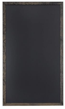 Kreidetafel mit Echtholzrahmen schwarz, 100 x 55 cm