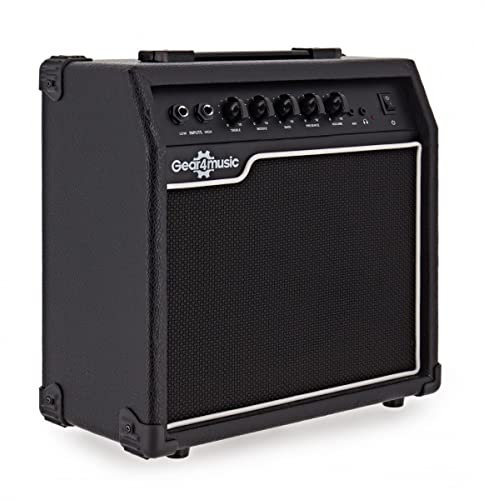 Gear4music Amplificatore per basso Combo da 20W con equalizzatore a 3 bande