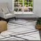 Livabliss Zagreb Wohnzimmer Teppich Modern - Abstrakt Design in Marmor Optik 120x170 cm für Wohnzimmer, Esszimmer, Schlafzimmer - Weicher Kurzflor in Weiß, Grau, Schwarz