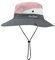 flintronic Sonnenhut Herren Damen,Wide Brim UV-Schutz Eimer Hüte,Faltbare Cowboyhut mit Kinnriemen,Seiten Presse und Breathable Ineinander greifen Cown,Design für Strand/Wandern/Angeln/Camping-Rosa
