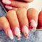 24pcs Short Oval False Nails Pink Flower Design - Press on Nails Full Cover Glue-on Nails Floral Fake Nails for Women Girls Acrylic Nails Art (Floral Design)