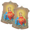 2 Pcs Jungfrau Maria Katholischen Sammlung Dekoration Plaque Religiöse Desktop Ornament Heilige Familie Muster
