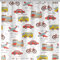 ANHOPE Verkehr Auto Flugzeug Fahrrad Duschvorhang Wasserdicht Anti-schimmel Polyester Stoff Duschvorhänge 180 x 180 cm Shower Curtains Waschbar Bad Vorhäng für Badzimmer mit 12 Haken