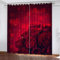 GIOVIA 3D Rose Vorhang Abdunkelnde Rote Blumen Polyester Vorhänge mit ösen 2er Set Gardinen Blickdicht Verdunkelungs Geräuschreduzierung für Schlafzimmer Wohnzimmer B 234 X H 137 cm