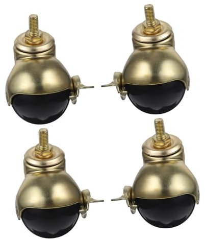 TEHAUX 4pezzi Rotelle Per Mobili Resistenti All Usura Pp Ruote Girevoli Sostituibili Comode Per Sedie Da Ufficio Armadi Tavolini Senza Danneggiare Pavimento