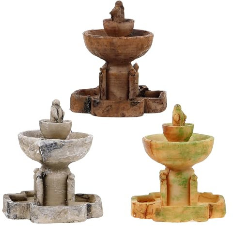 KONTONTY 3Pezzi Fontana Miniaturale in Decorazione Ornamentale da e Accessori per Decorazioni Vasi e Acquari