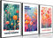 Yayoi Kusama Leinwand-Kunst, abstrakte japanische botanische Wanddekoration, Bilder, Vintage, Tokio, ästhetische Poster, Drucke für Badezimmer, Küche, Galerie, Wohnzimmer, Schlafzimmer, Dekoration,