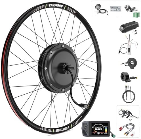 Varstrom 48V 1000W Electric Bike Conversion Kit Ebike 28 29 700C Rear Wheel Hub Motor Kit with EKD01 Display Mountain Bike Bicycle Conversion Kit For Cassette Disc Brake