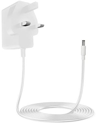6V Power Adapter Compatible with 4VWIN Wireless Driveway Alarm Outdoor Camera WIFI IP Security Monitor AC Power Cable Replacement Charger Cord 4.9Ft White