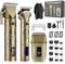 Duxsmei Tondeuse à cheveux professionnelle,Tondeuse à barbe Tondeuse à poils de nez, Clipper et Trimmer Set,Rasoir électrique pour hommes, rasoirs à feuilles pour hommes
