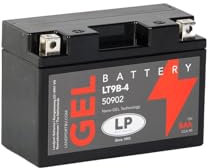 LANDPORT Batterie LT9B-4 Gel 12V 8Ah kompatibel für Yamaha Majesty 400, MT-03, T-Max 500, TT 600, X-Max 125 250 300 400, XT 660, YZF-R6