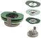 4 in 1 Fruit Cutter Slicer, Mango Apple Tomato Corer Slicer, Multifunctional Kitchen Tool for Fruit & Vegetable Cutting (Green)