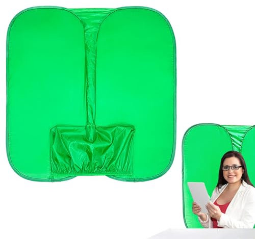 Webcam-Greenscreen | Faltbares Hintergrundblatt für Fotoshooting | Video Studio Ruft Streaming-Greenscreen-Hintergrund für Webcam-Livestreaming auf