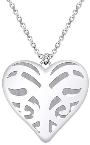 PRINCESS CUTENESS STORE Caroline Forbes Halskette mit Anhänger in Form eines Vampirs, hohles Herz, M, Harz, Kein Edelstein