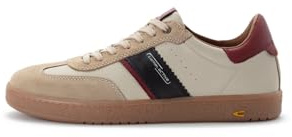 camel active Herren Low-Top Sneaker, Männer Halbschuhe,Wechselfußbett,schnürschuhe,schnürer,Business,Freizeit,beige/blau,47 EU