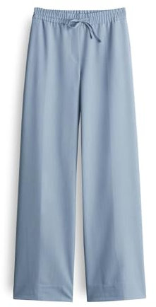 OPUS Damen Jogpants | Jogpants MELANE URBAN Wide Leg mit leicht melierter Struktur Oxford Blue, 38