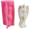 Moldes de silicona con figura de niña alada para hacer jabón, chocolate, caramelos, pasteles, fondant, decoración de yeso, moldes de silicona
