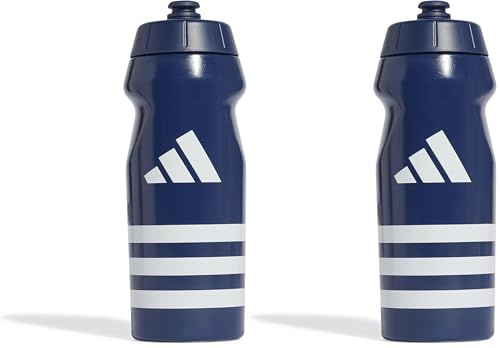 adidas Unisex TIRO BOTTLE 0.5 LITRE, team navy blue 2/white, One Size (Pack of 2)