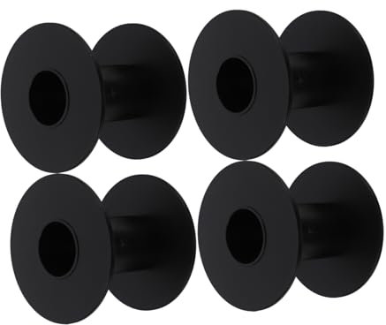 STOBAZA 4PCS Empty Cable Reels, Plastic Cable Spools for Efficient Storage of Wires Fishing Line and Heating Wire, Home and Workshop Use