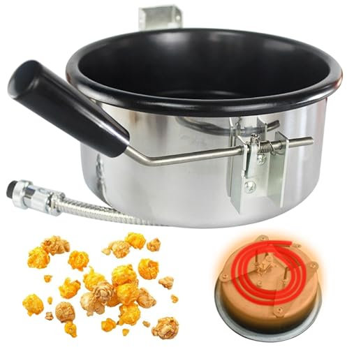 Hbbgdiy 8oz Electric Nostalgia Popcorn Maker, Anti-Scorch Movie Night Popcorn Machine with Safety Control, Easy-Clean Retro Popper for Parties & Home