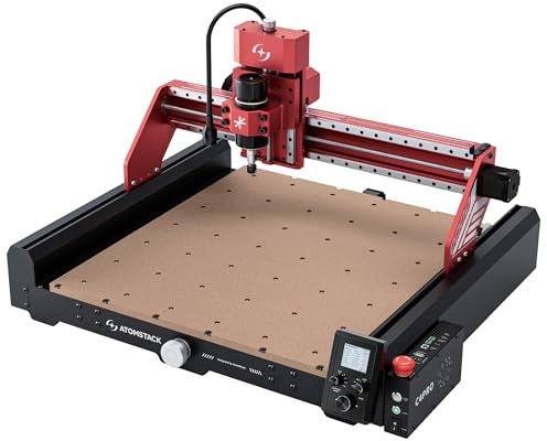 ATOMSTACK C4 Pro 4-Axis CNC Router Machine, 200W Spindle, Desktop Cutting and Milling Machine, Offline Control, 420×420mm Working Area, Relief Engraving for Wood, Plastic, Aluminum, Brass, PCB