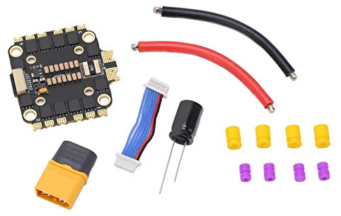 Qcwwy HAKRC High Performance 45A 4 in 1 ESC für FPV Drohne, PWM Hardware Drive Motor, für Renntänze, Schwarz