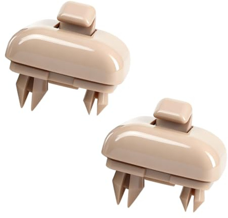 2 piezas Beige Parasol Clip para Audi A4 B8 Parasol Soporte para Audi Parasol Soporte con A1 A3 A4 A5 Q3 Q5 (8E0 857 562) A7 B6 B7 B8 S4 S5 Accesorios para coche antideslumbrante