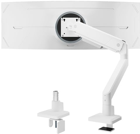 monTEK Single Monitor Arm Desk Mount for 17-45 inch Ultrawide Screens