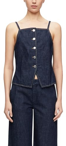 Comma Top aus leichtem Denim