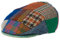 Hanna Hats Vintage Wolle Tweed Irische Flache Kappe (Farbiger Patch, XL)