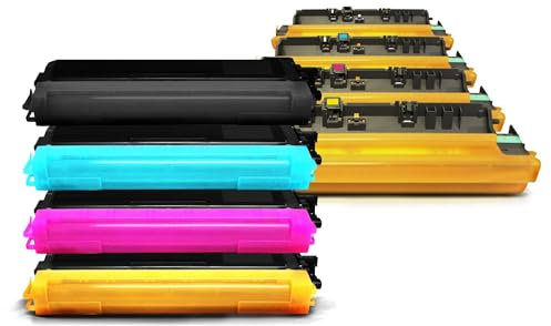 Eurotone Toner + Trommel für DCP 9015 9020 9017 9022 CDW ersetzt 4X Brother TN-241/TN-242/TN-245/TN-246 und DR-241 im Kombi Set