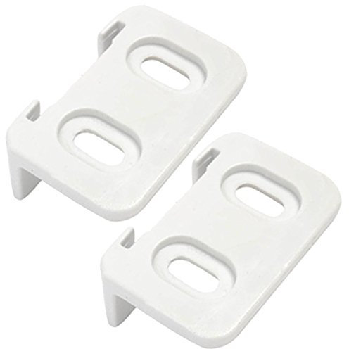 Spares2go Sliding Hinge Door Guide Slider Brackets for Howden's Lamona Fridge Freezer (Pack of 2)