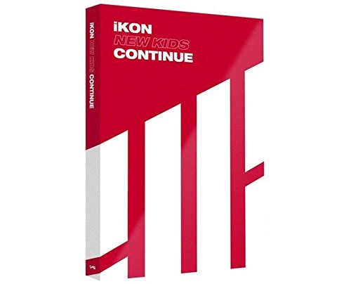 Ikon Mini Album [New Kids : Continue - Red Ver.] CD + PHOTOBOOK(88PAGES)+Accordion Postcard (1SET/8EA)+Random Selfie PHOTOCARD (1EA/1OF7)+Folded Poster (Express Delivery Condition)