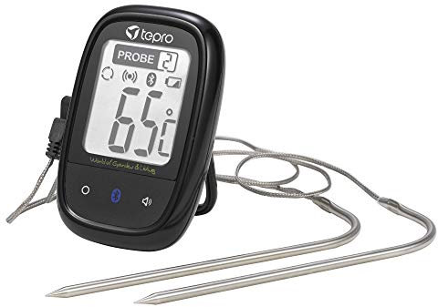 tepro Grillzubehör Bluetooth-Grillthermometer mit App für Android und iOS, Messbereich von 0°C bis 300°C