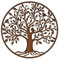 Large Round Rustic Metal Outdoor Garden Tree and Bird Wall Art Screen 1m diameter