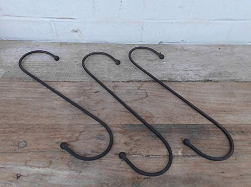 Deko-Impresion Große S-Haken Set 3 Blumenhaken Laternenhaken Verlängerungshaken Eisen