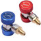 LHKJ Rglable AC R134A Coupleur R134A Rapide Connecteur Adaptateur Haut Bas Raccords 1/4 SAE HVAC