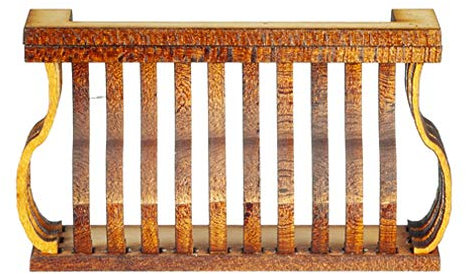 Melody Jane Dolls House Balcony Square S Curve Laser Cut Wooden Gallery1:12 Scale
