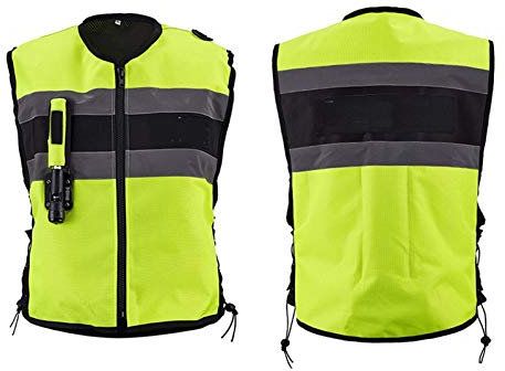 YXYECEIPENO Racing Airbag Weste Motorrad Airbag Weste Verstellbare Ellbogen Taille Enge Herren und Damen Westen Geeignet für Motorräder, Fahrräder, Reiten, Skifahren (Farbe: Grün, Größe: S)
